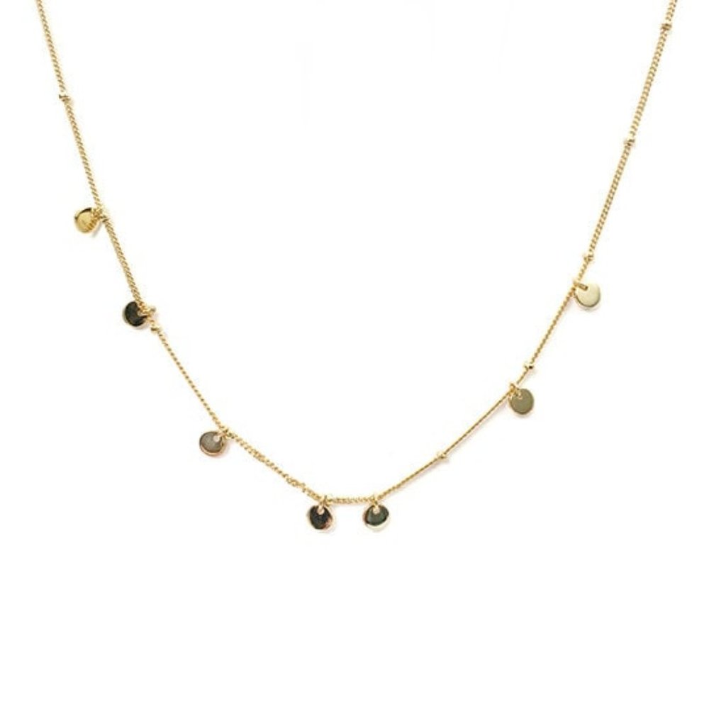 Minimal necklace Coins necklace Tiny Coins necklace  Minimalist jewelry